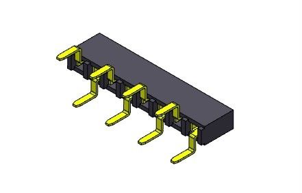 Weibliche einzelne Reihen-Doppeleintritt TYP 1 *2 PIN To 1*40PIN H=5.00mm des Titel-Verbindungsstück-2.54mm