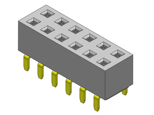 Weibliche Doppelreihen-Doppeleintritt ART des Titel-Verbindungsstück-2.54mm - 2 *2 PIN To 2*40PIN H=5.00mm