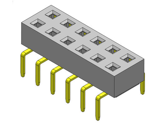 Weibliche Doppelreihen-Doppeleintritt ART des Titel-Verbindungsstück-2.54mm - 2 *2 PIN To 2*40PIN H=3.00mm