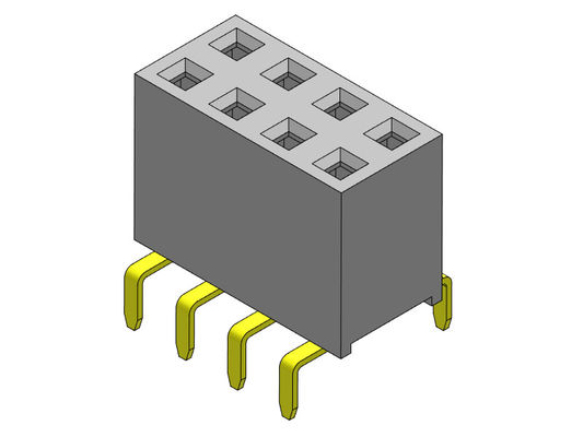 Weibliche Doppelreihen-Doppeleintritt ART des Titel-Verbindungsstück-2.54mm - 2 *2 PIN To 2*40PIN H=7.10mm
