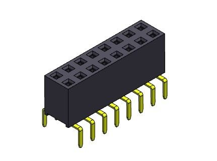 Weibliche Doppelreihen-Doppeleintritt ART des Titel-Verbindungsstück-2.54mm - 2 *2 PIN To 2*40PIN H=7.10mm