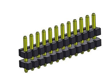 Einzelner Reihen-Stapel Pin Header Connectors 3.96mm gerader TYP 1 *1 PIN To 1*24PIN