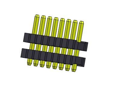 Einzelner Reihen-Stapel Pin Header Connectors 3.96mm gerader TYP 1 *1 PIN To 1*24PIN