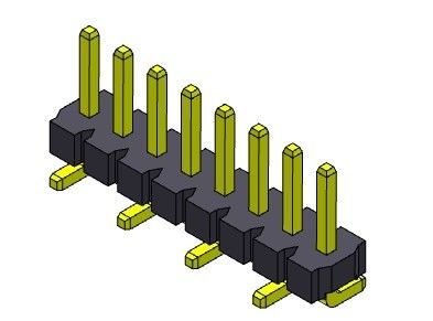 Reihe Pin Header Connectors 3.96mm einzelner SMT-TYP 1 *2 PIN To 1*24PIN H=3.18MM
