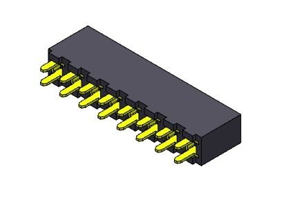 Weiblicher Reihe BAD-TYP 1 *2 PIN To 1*24PIN H=8.89mm des Titel-Verbindungsstück-3.96mm einzelner