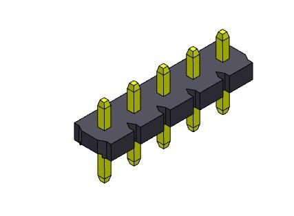 Reihen-Bad TYP 1 *2 PIN To 1*20PIN H=2.54MM Pin Header Connectors 5.08mm einzelner
