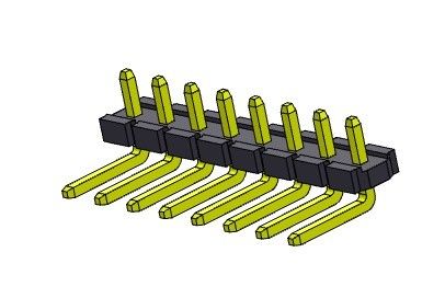 Einzelne Reihe Pin Header Connectors 5.08mm VORMONTIERTER TYP 1 *2 PIN To 1*20PIN H=2.54MM