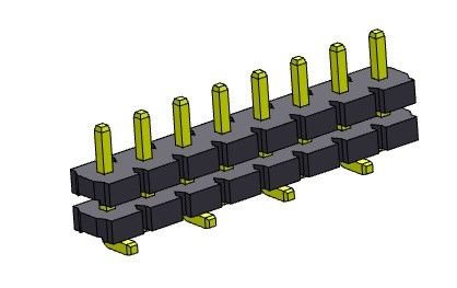 Einzelner Reihen-Stapel Pin Header Connectors 5.08mm gerader SMT-TYP 1 *2 PIN To 1*20PIN