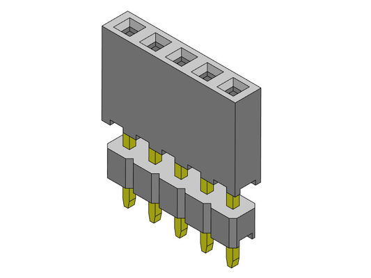 Weibliche einzelne Reihen-erhöhter Typ 1 *2 PIN To 1*40PIN des Titel-Verbindungsstück-2.00mm
