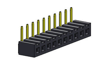 Weibliche einzelne Reihen-VORMONTIERTER Bad TYP 1 *2 PIN To 1*40PIN H=4.30mm des Titel-Verbindungsstück-2.00mm