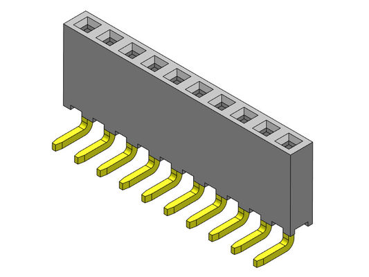 Weibliche einzelne Reihen-VORMONTIERTER Bad TYP 1 *2 PIN To 1*40PIN H=6.35mm des Titel-Verbindungsstück-2.00mm