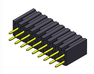 Weibliche reihen-Bad ART des Titel-Verbindungsstück-2.00mm Doppel- 2 *2 PIN To 2*40PIN H=7.20mm