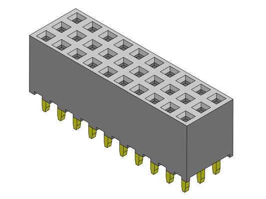 Weibliche Reihen-Bad ART 3*2 PIN To 3*40PIN H=6.35mm des Titel-Verbindungsstück-2.00mm dreifache