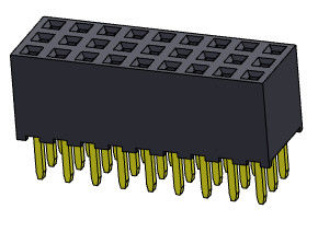 Weibliche Reihen-Bad ART 3*2 PIN To 3*40PIN H=6.35mm des Titel-Verbindungsstück-2.00mm dreifache