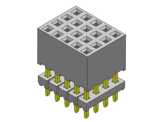 Weibliche Viererkabel-Reihe erhöhte Art 4*2 PIN To 4*40PIN des Titel-Verbindungsstück-2.00mm