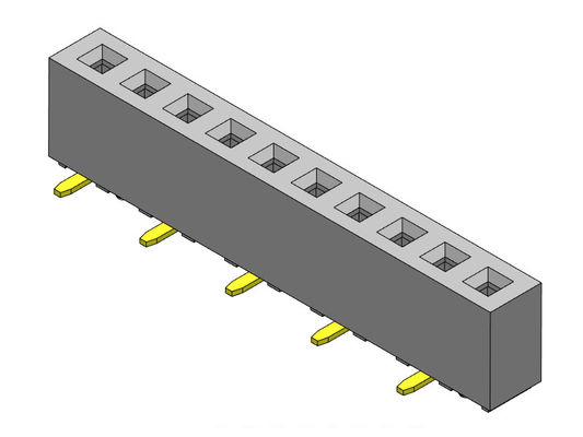 2.00mm einzelne Reihe SMT SCHREIBEN PWB-Titel-Verbindungsstück 1*2 PIN To 1*40PIN H=4.30mm