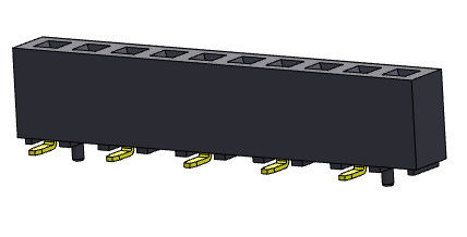 2.00mm einzelne Reihe SMT SCHREIBEN PWB-Titel-Verbindungsstück 1*2 PIN To 1*40PIN H=4.30mm