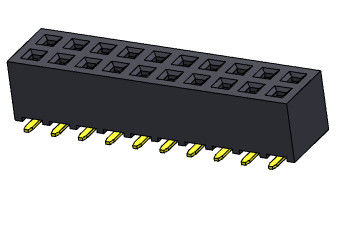 2.00mm Zurückhaltungs-weibliche Titel SMT-ART - 2 *2 PIN To 2*40PIN