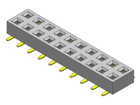 Doppelreihe SMT SCHREIBEN 2,54 weiblichen Titel 2*2 PIN To 2*40PIN H=2.00mm