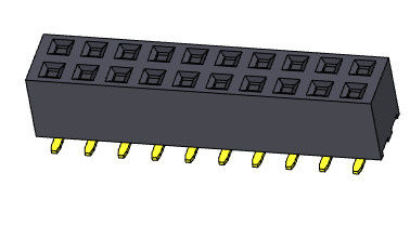 2.00mm Doppelreihe PWB-Titel-Verbindungsstück 2*2 PIN To 2*40 PIN With Pegs