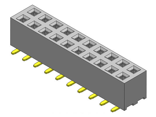 2.00mm Doppelreihe PWB-Titel-Verbindungsstück 2*2 PIN To 2*40 PIN With Pegs