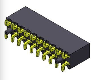 Weibliche reihe SMT-ART des Titel-Verbindungsstück-2.00mm Doppel- 2 *2 PIN To 2*40PIN H=6.35mm
