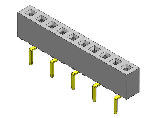 2.00mm einzelner Reihen-Flanschdose-Titel-Doppeleintritt BAD-TYP 1 *2 PIN To 1*40PIN