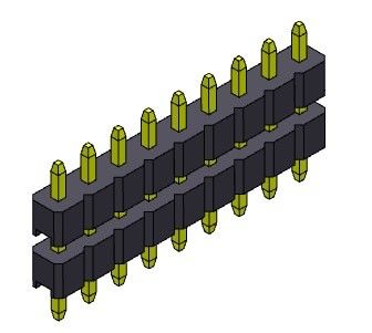 Reihen-Stapel BAD-TYP 1 *2 PIN To 1*40PIN H=2.00MM Pin Header Connectors 2.00mm einzelner