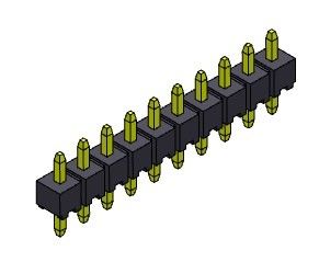Reihen-Bad TYP 1 *2 PIN To 1*40PIN H=2.00MM Pin Header Connectors 2.00mm einzelner
