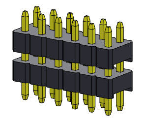 REIHEN-Stapel BAD-ART Pin Header Connectors 2.00mm Doppel- 2 *2 PIN To 2*40PIN