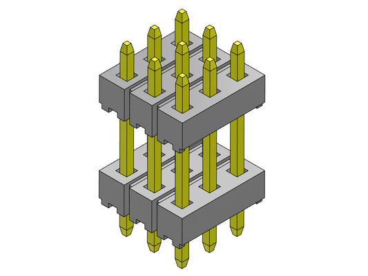 Reihen-Stapel BAD-ART 3*2 PIN To 3*40PIN Pin Header Connectors 2.00mm dreifache