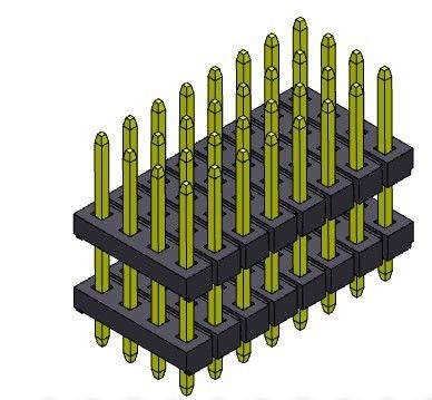 Viererkabel-Reihen-Stapel Pin Header Connectors 2.00mm gerade ART 4*3 PIN To 4*40PIN