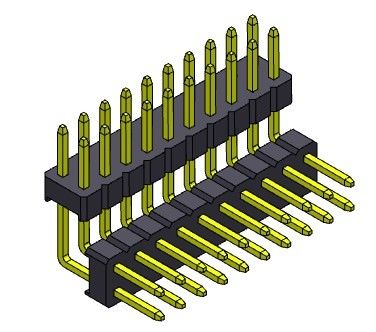 Doppelreihen-Stapel Pin Header Connectors 2.00mm VORMONTIERTE ART - 2 *2 PIN To 2*40PIN