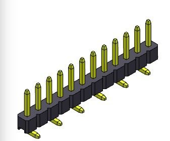 2.00mm einzelner Reihe PWB-Titel-Verbindungsstück SMT-TYP 1 *2 PIN To 1*40PIN H=2.00MM