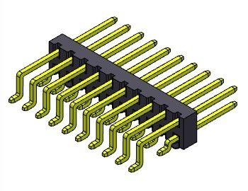 REIHEN-Seiten-Eintritt SMT-ART Pin Header Connectors 2.00mm Doppel- 2 *3 PIN To 2*40PIN H=2.00MM