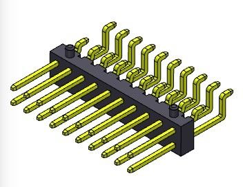 REIHEN-Seiten-Eintritt SMT-ART Pin Header Connectors 2.00mm Doppel- 2 *3 PIN To 2*40PIN H=2.00MM