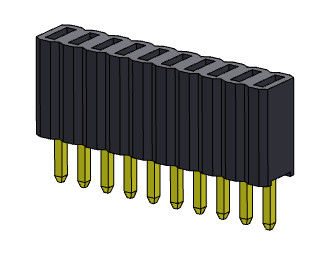 Weibliche einzelne Reihen-gerader Typ 1 *2 PIN To 1*50PIN H=4.60mm des Titel-Verbindungsstück-1.27mm