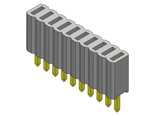 Weibliche einzelne Reihen-gerader Typ 1 *2 PIN To 1*50PIN H=4.60mm des Titel-Verbindungsstück-1.27mm