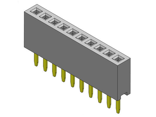 Weibliche einzelne Reihen-gerader Typ 1 *2 PIN To 1*40PIN H=4.30mm des Titel-Verbindungsstück-1.27mm