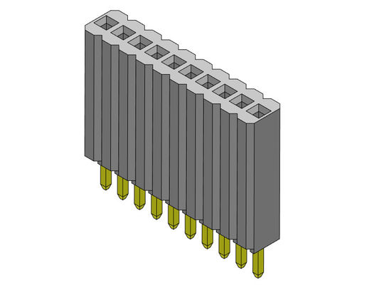 Weibliche einzelne Reihen-gerader Typ 1 *2 PIN To 1*50PIN H=8.50mm des Titel-Verbindungsstück-1.27mm