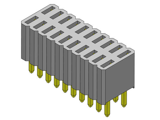 Weibliche Doppelreihen-gerade Art des Titel-Verbindungsstück-1.27mm - 2 *3 PIN To 2*50PIN H=4.60mm