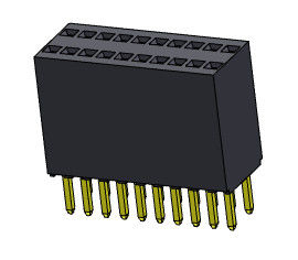 Weibliche Doppelreihen-gerade Art des Titel-Verbindungsstück-1.27mm - 2 *2 PIN To 2*35PIN H=8.50mm