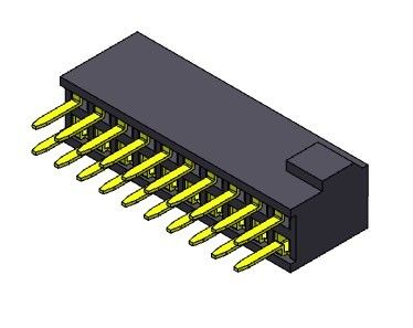 Weibliche Doppelreihen-gerade Art des Titel-Verbindungsstück-1.27mm mit Stoß 2*3 PIN To 2*50PIN H=4.40mm