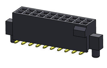 Weibliches Titel-Verbindungsstück 1.27mm verdoppeln Reihe mit Stoß u. verdübeln SMT-Art - 2 *4 PIN To 2*50PIN H=4.40mm