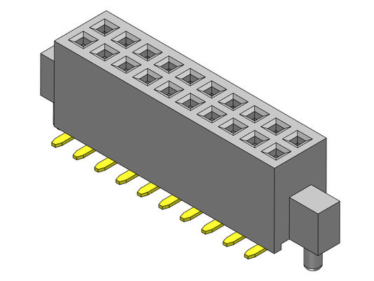 Weibliches Titel-Verbindungsstück 1.27mm verdoppeln Reihe mit Stoß u. verdübeln SMT-Art - 2 *4 PIN To 2*50PIN H=4.40mm
