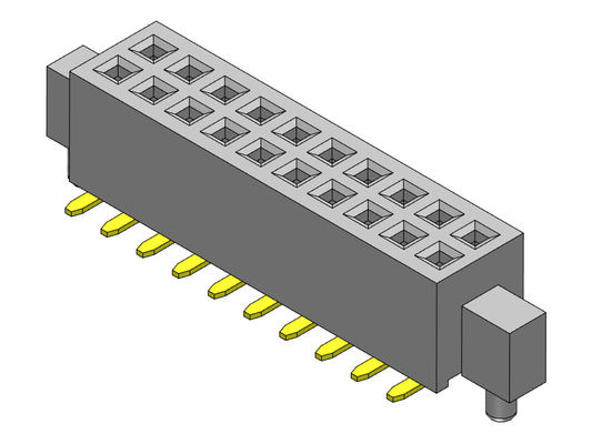 Weibliche Doppelreihe des Titel-Verbindungsstück-1.27mm mit Klammern SMT-Art - 2 *3 PIN To 2*50PIN H=3.40mm