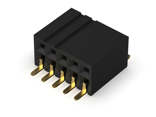 Weibliche reihe Sild-Eintritt SMT-Art des Titel-Verbindungsstück-1.27mm Doppel- 2 *2 PIN To 2*40PIN H=3.45mm