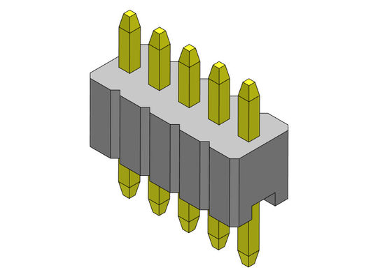 Einzelne Reihen-gerader Typ 1 *2 PIN To 1*50PIN SQ0.46mm Pin Header Connectors 1.27mm Serise