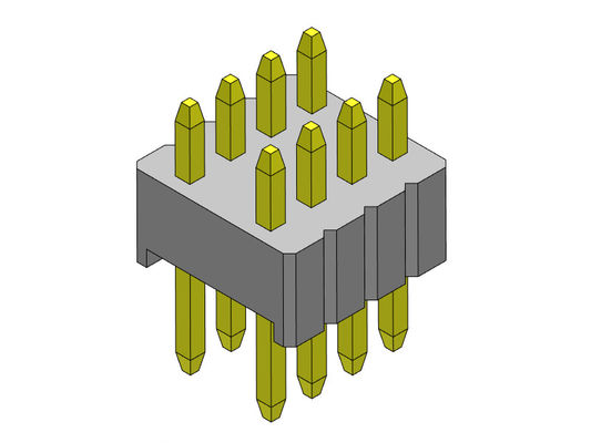 1.27mm Serise Pin Header Connector Doppelreihe Gerade Typ 1.27*2.54mm 2*2PIN bis 2*50PIN SQ0.46mm