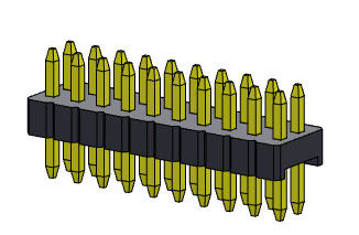 Doppelreihen-gerade Art Pin Header Connectors 1.27mm Serise - 2 *2 PIN To 2*50PIN SQ0.40mm